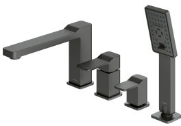Omnires SL7732GR SL7732GR SLIDE bateria wannowa 4-otworowa grafit