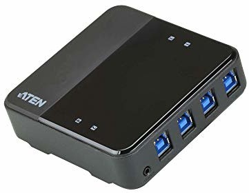 Aten US3344 USB 3.1 Gen1 Switch, 4-portowy przełącznik do peryferyjnego udostępniania