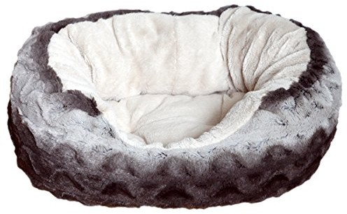 Rosewood 04377 narzuta na łóżko dla psów, miękkie, długość 81 cm, szary/kremowy