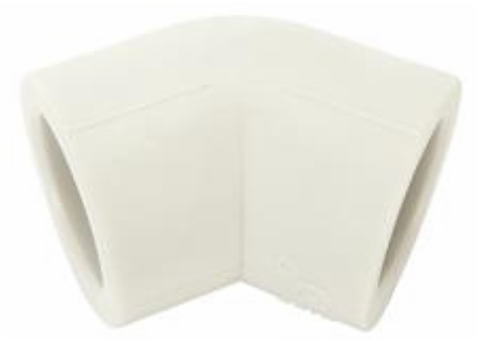 Kolano Pp-r 20/45 Stopni Polipropylen Zgrzew 2 Szt