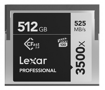Lexar 512GB 3500x CFast Professional VPG-130