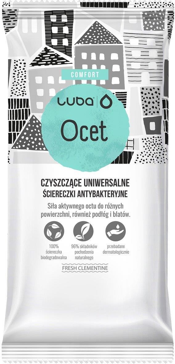 Luba Comfort ściereczki antybakteryjne uniwersalne Ocet 24szt 101364-uniw