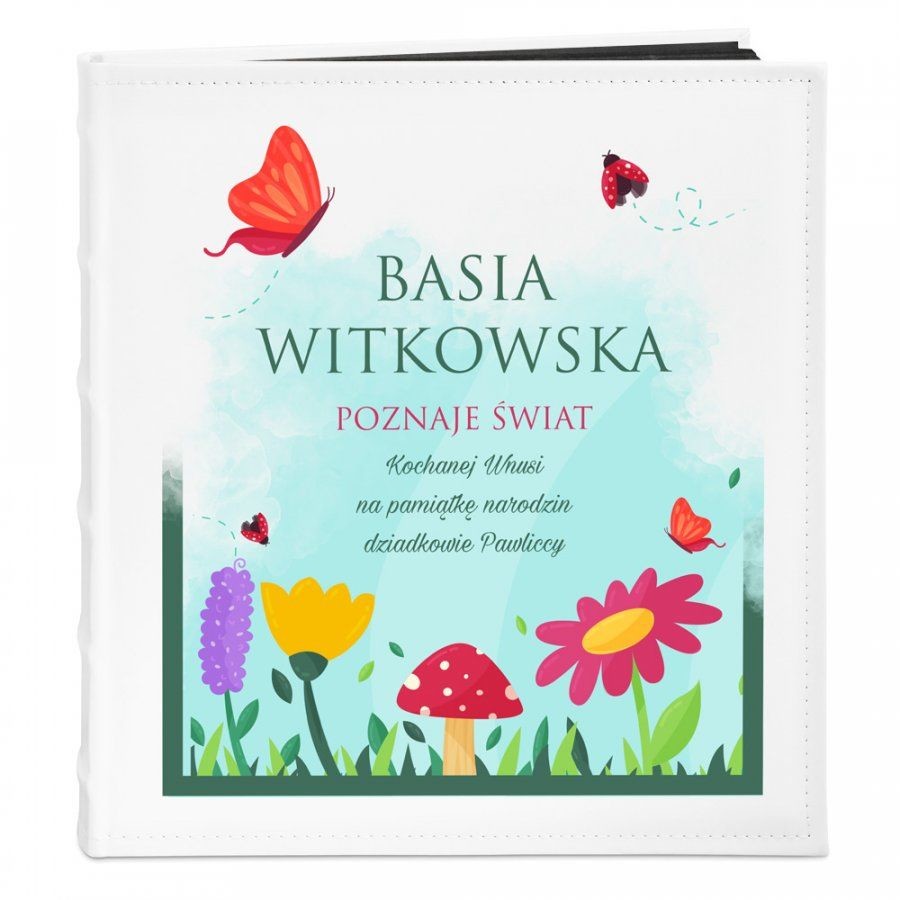 NA Murrano Album Zdjęcia Duży Dla Dziecka Wiosna Nadruk ALB-BC-BK-UV-011