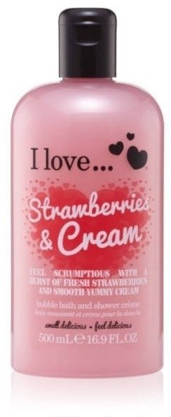 I love Bath & Shower Creme Strawberries 500ml 71364-uniw
