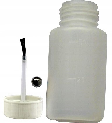 Pojemnik buteleczka do zaprawek z pędzelkiem 50 ml