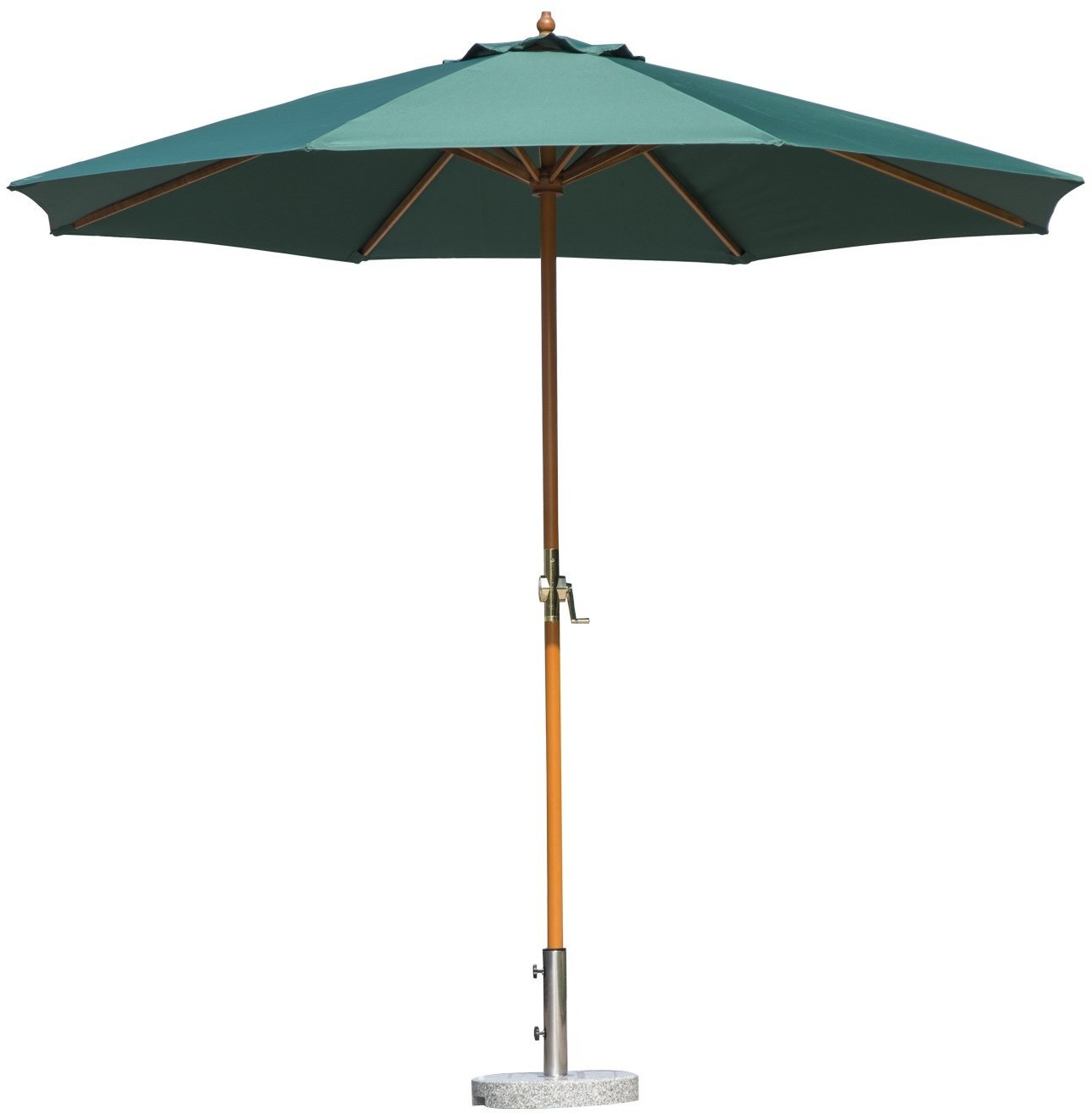 Outsunny DREWNIANY PARASOL PRZECIWSŁONECZNY 2,7 m zielony