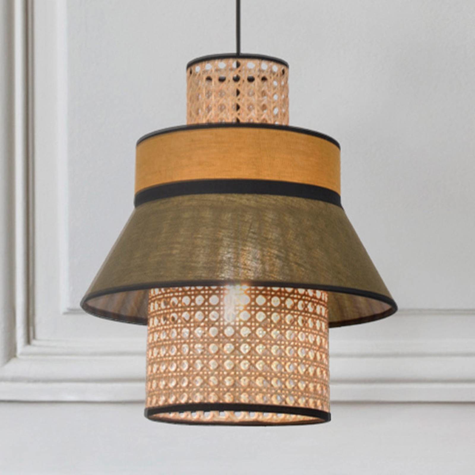 MARKET SET MARKET SET Singapour XML lampa wisząca khaki/curry