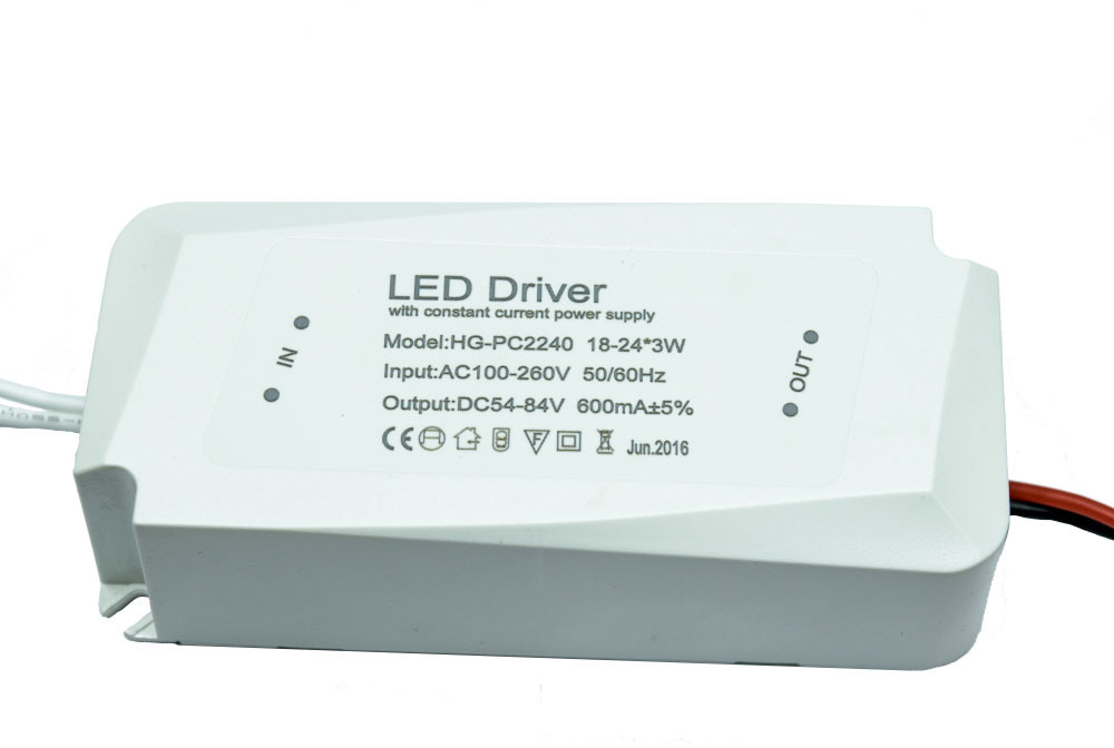 Driver Led 72W 600mA 54 - 84V zasilacz 18 - 24 x3W