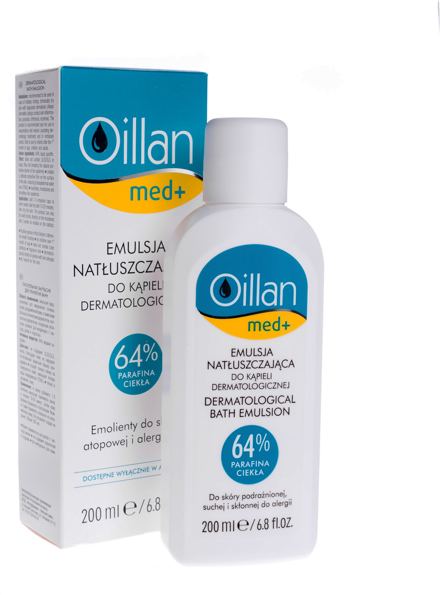 Oceanic Oillan med+ Emulsja natłuszczająca do kąpieli 200 ml