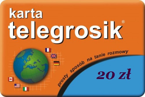 Telegrosik Doładowanie Telegrosik 20 zł