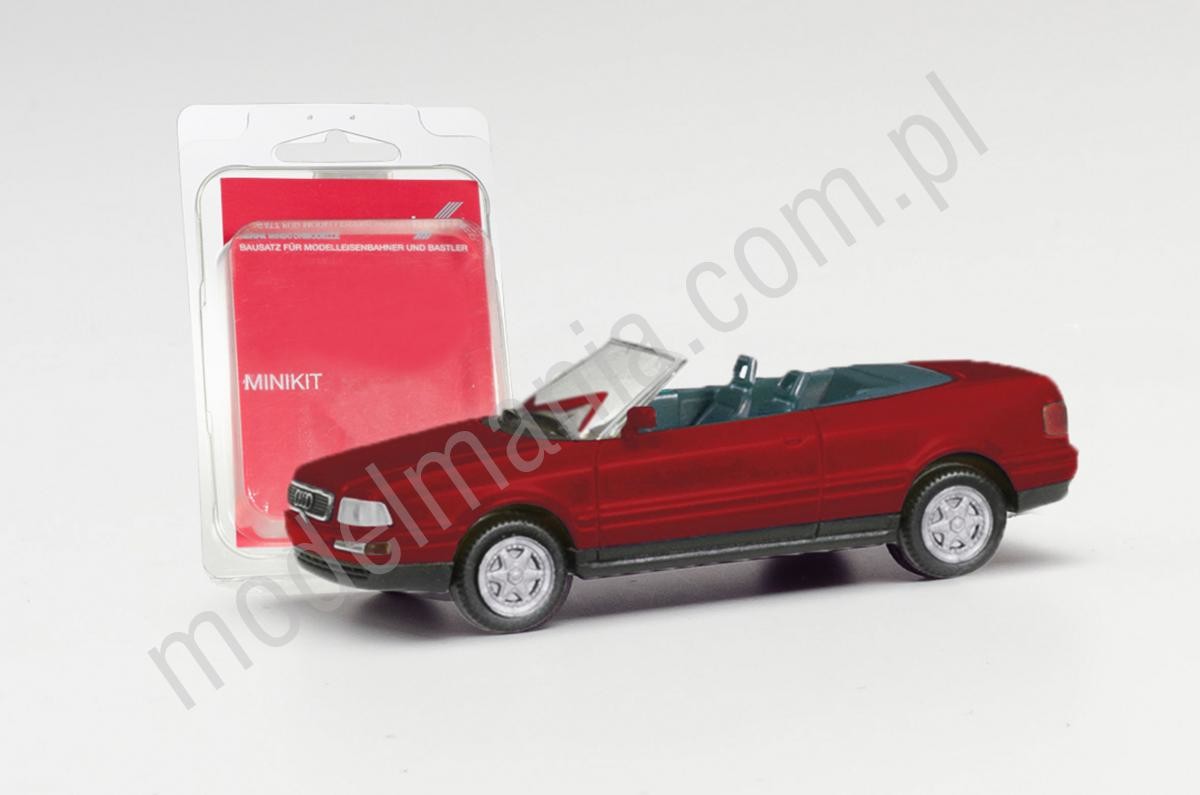 Herpa MiniKit: Audi 80 Cabrio, ciemny czerwony 012287-006