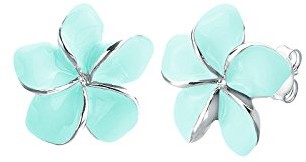 Elli Damskie kolczyki frangipani kwiatu  srebro wysokiej próby 925 304491112 0305571613