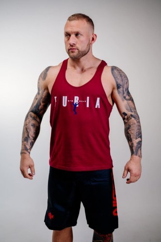 Furia Tank top Furia bordowy męski