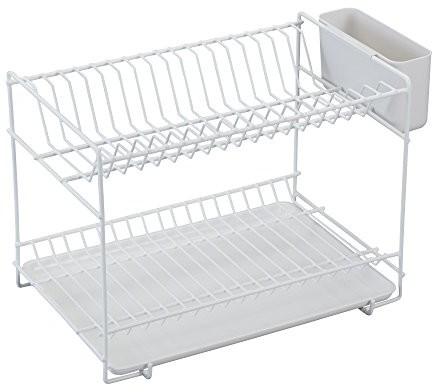 Sauvic sauvic 89000 stojak na naczynia, z powłoką z tworzywa sztucznego biała mała, 38,5 X 25 X 28 cm. 89000