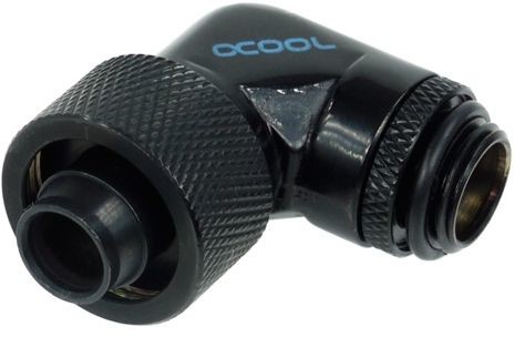 Alphacool złączka kątowa 90° G1/4 16/10mm czarna 17081 17081