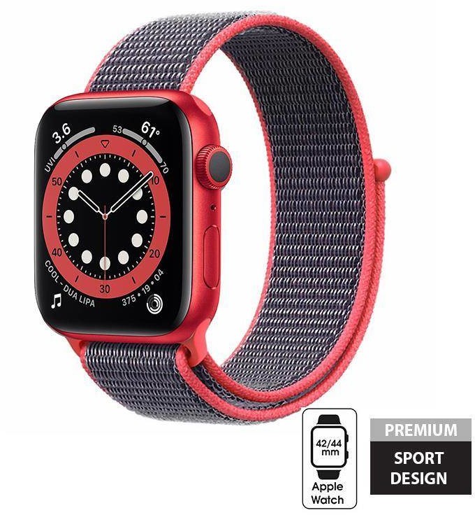 Crong Nylon - Pasek sportowy do Watch 42/44/45 mm (Electric Pink) b2btrade-15865-0