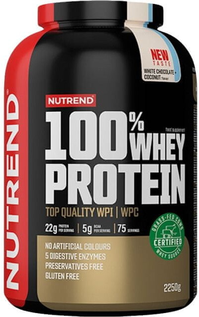 Nutrend 100% Whey Protein New 2250 g Pomarańczowy