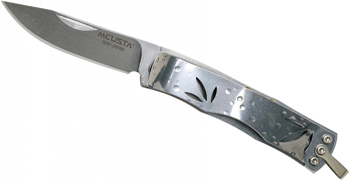 Mcusta Zanmai Nóż składany Neckknife Bamboo Corian 8A MC-0153