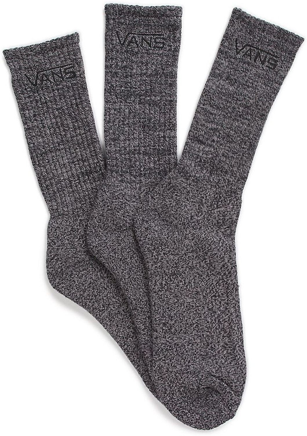 VANS skarpety męskie  CLASSIC CREW SOCKS Black Heather Grey VANS
