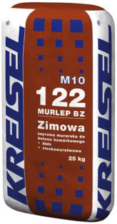 Kreisel Zaprawa murarska zimowa biała MURLEP-BZ 122 do bloczków z betonu komórkowego i silikatowych klasy M10