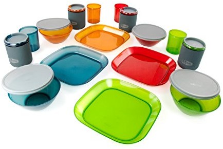 GSI Outdoors zestaw naczyń infinity Deluxe dla 4 osoby, wielokolorowa, 75400 75400_mehrfarbig