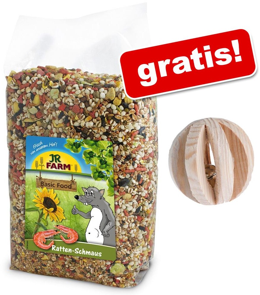 JR Farm 2 x 2,5 kg uczta + Kuleczka drewniana gratis! dla królików miniaturowych