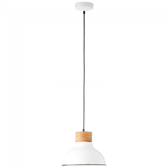 Brilliant Pullet Lampa Wisząca Biały Ciemne drewno 1-punktowy Dworek/Vintage Obszar wewnętrzny Pullet 93791/05