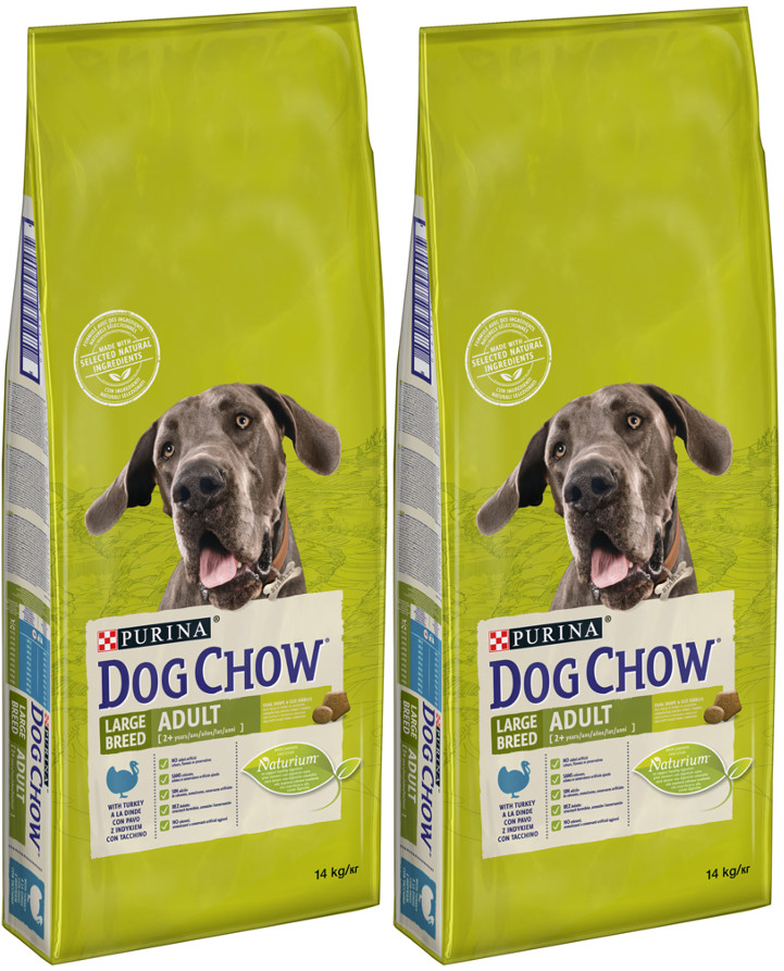 Purina Dog Chow Adult Large Breed Turkey 2x14kg + Dog Chow Ręcznik GRATIS! 23772-uniw