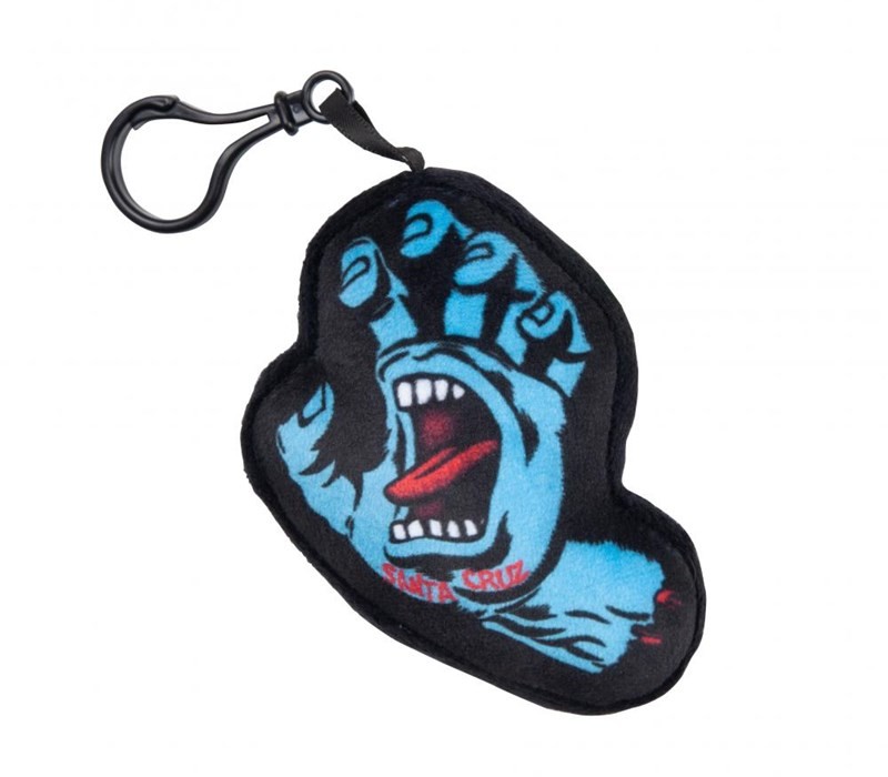 Santa Cruz brelok na klucze Screaming Hand Plush Charm Black BLACK)