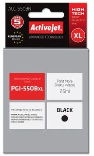 ActiveJet Tusz ACC-550BN zamiennik do drukarki Canon PGI-550Bk Chip czarny ACC-550BN