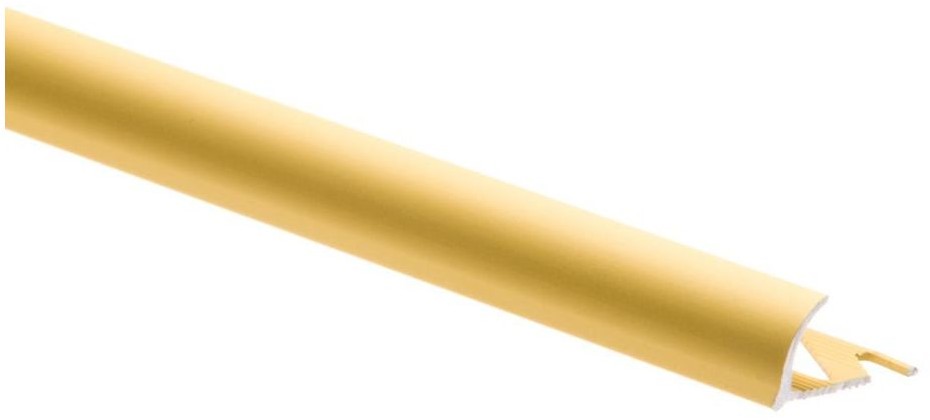 Cezar STANDERS Profil do glaury zewnetrzny półokrągły Aluminium 12 mm / 2.5 m Złoty