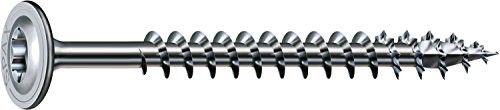 SPAX Spax wkręt do drewna, 8,0 X 140 MM, 50 sztuk, T-STAR plus, łeb talerzowy, z częściowym gwintem, 4 Cut, wirox a3j, 251010801405