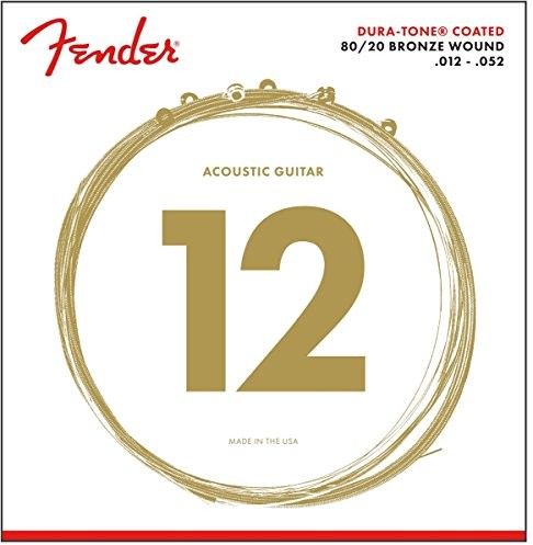 Fender Duratone 80/20 brązowe struny do gitary akustycznej 12-52 0730880303