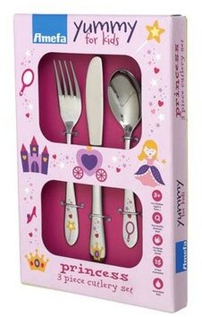 Amefa Sztućce dziecięce Princess, 3 szt.stal
