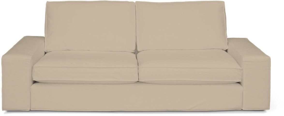 Dekoria Pokrowiec na sofę Kivik 3-osobową nierozkładaną Caffe Latte beżowy) Sofa Kivik 3-osobowa nierozkładana Cotton Panama 703-702-01