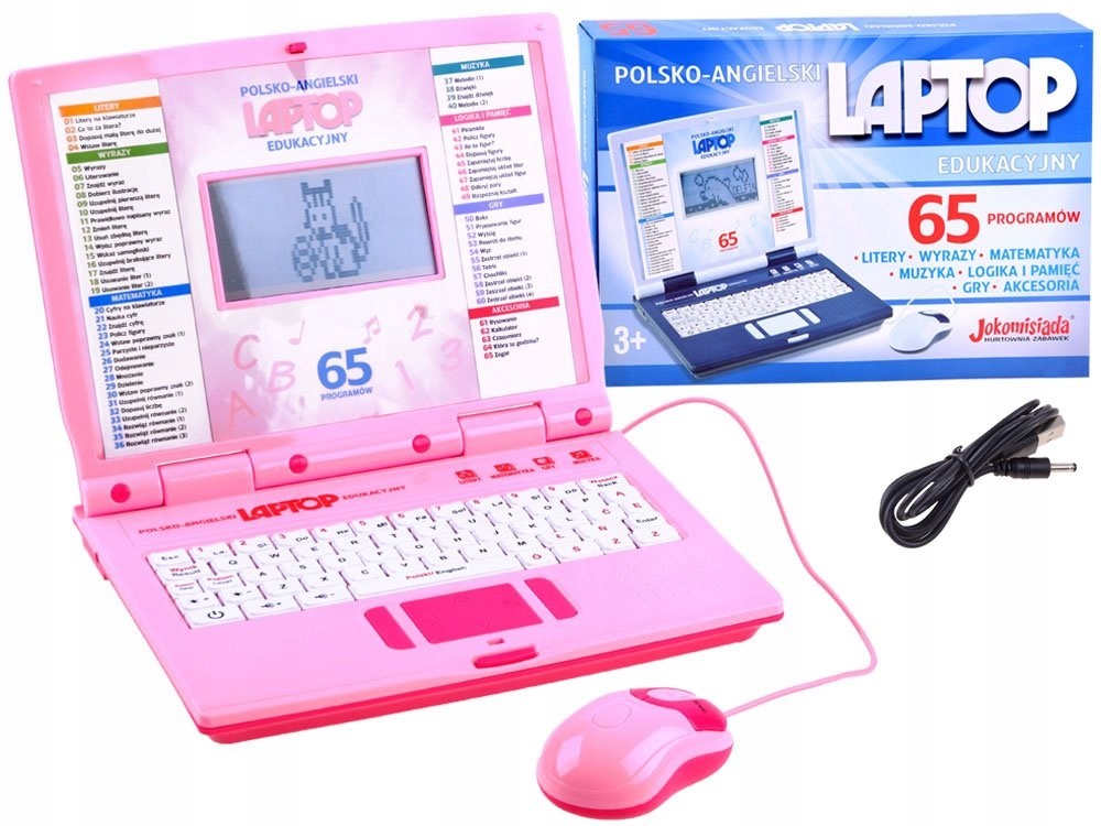 edukacyjna Laptop Dla Dzieci Pl/ang 65 funkcji