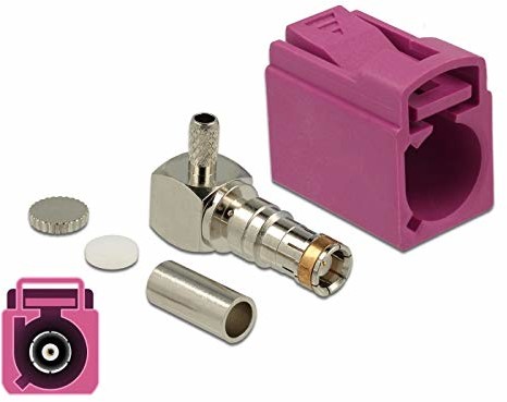 Delock FAKRA H gniazdo 90 do zaciskania 89720