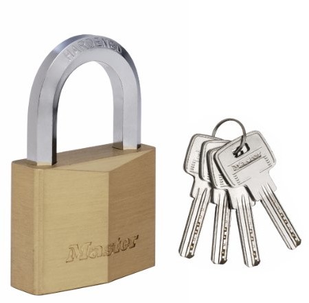 Master Lock 1155eurd  mosiężna kłódka z ekstra grubej korpus 50 MM 1155EURD