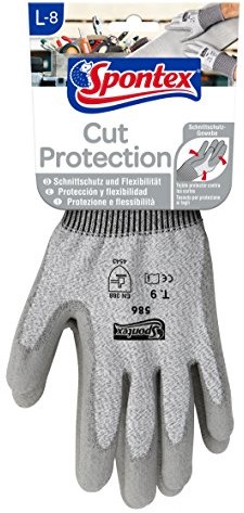 Spontex spontex Cut Protection  rękawica robocza z wysokim ochronnych do cięcia, , 8, , 12130198