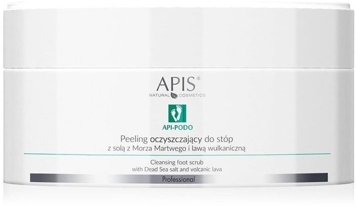 Apis Api-Podo Oczyszczający Peeling do stóp z Solą z Morza Martwego 300g 58938-uniw