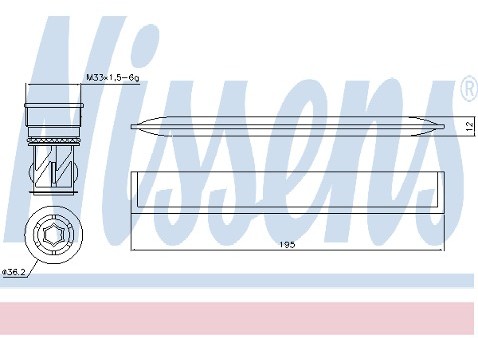 NISSENS Osuszacz klimatyzacji 95421