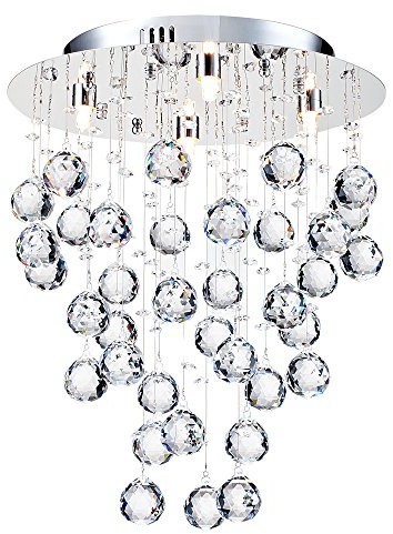 Maytoni maytoni A + + to E, spódnica Fall, 40 Watts, G9, srebrny, srebro, 35 x 35 x 43 cm MOD207-35-N