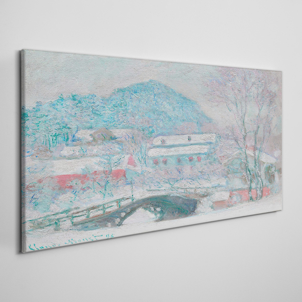 PL Coloray Obraz Canvas Wioska w Norwegii Monet 120x60cm