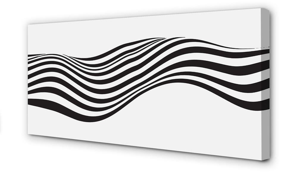 PL Tulup Obrazy na płótnie Paski zebra fala 125x50cm