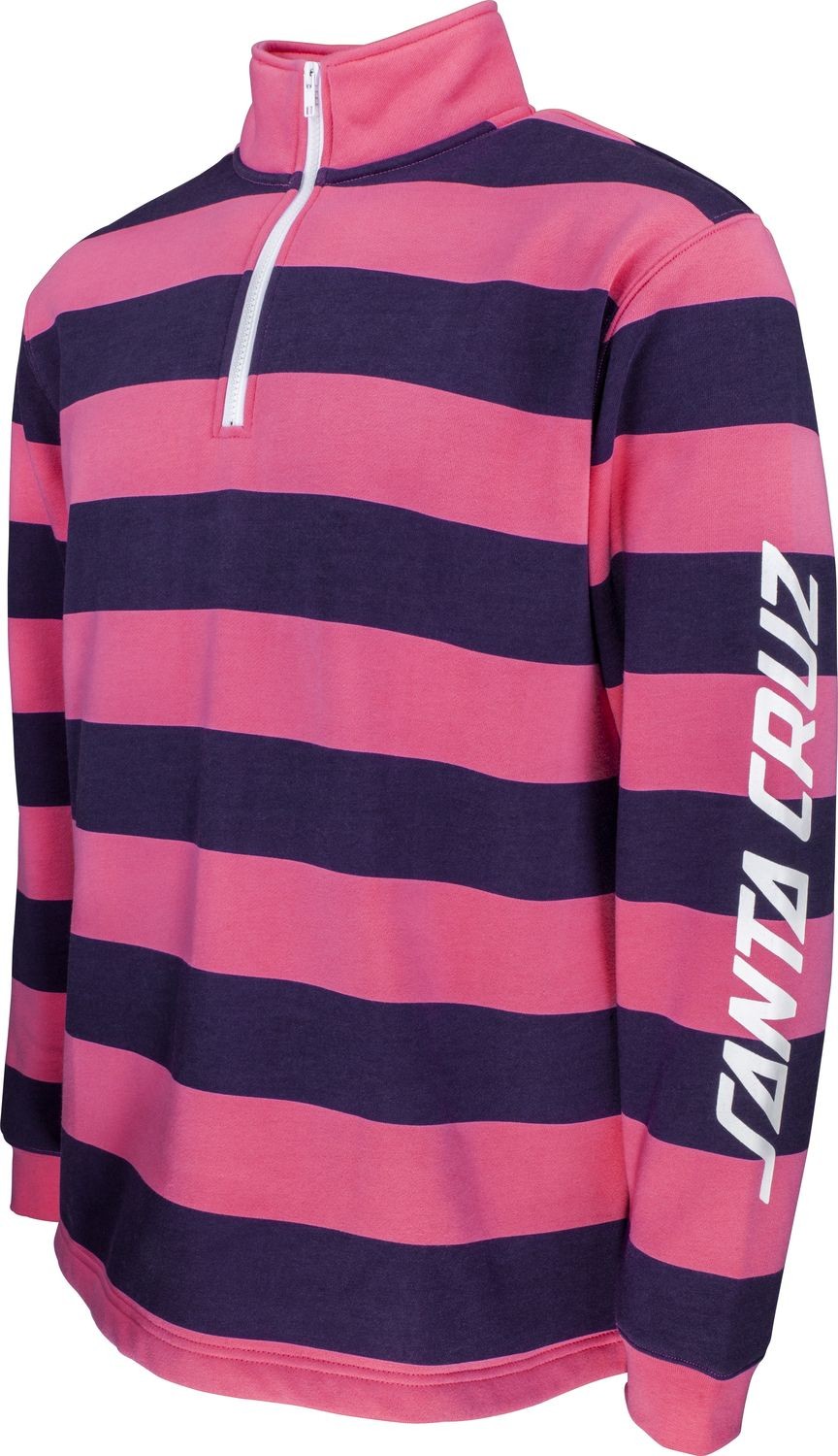 Santa Cruz bluza męska RUN UP 1/4 ZIP CREW Orchid Pink