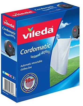 Vileda Cordomatic VIL102811 rozwijany sznur na pranie, 15 m 102811