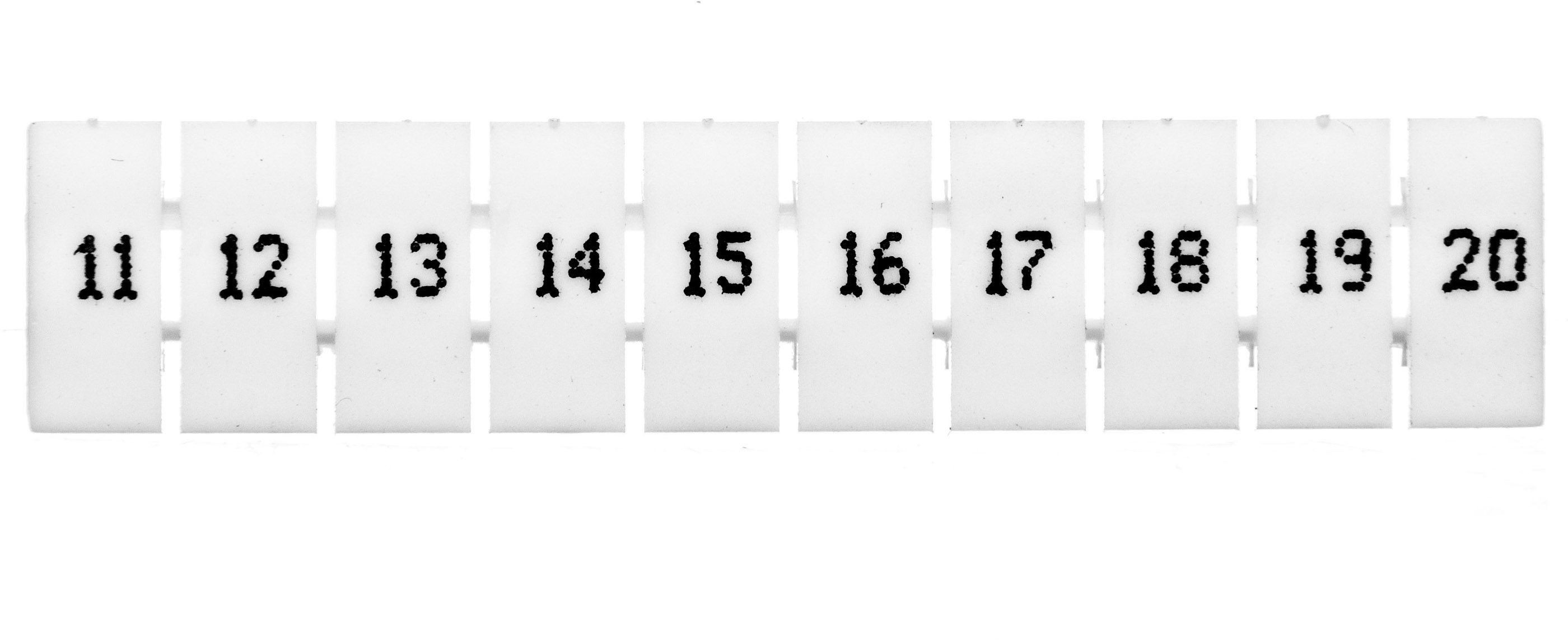 Ergom Oznacznik do złączek EZU-5/11-20 biały R34RR-07060001310 R34RR-07060001310