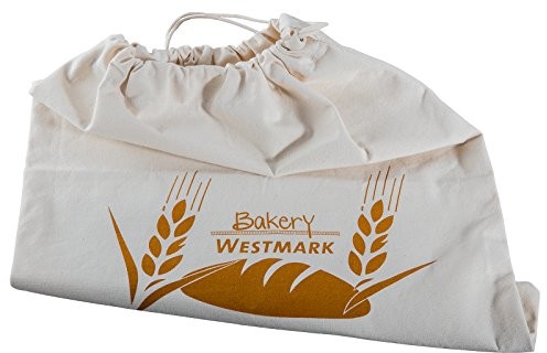 Westmark /worki na worek do przechowywania na chleb o sznurek do ściągania, 100% bawełna, do stosowania na chleb, 38x45 cm, naturalny biały, 32102270 32102270