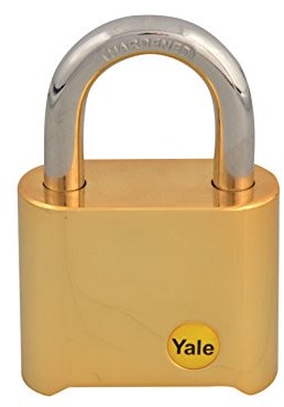 Yale Locks yaly12650 50 MM mosiądz Wykończenie połączeniu kłódka
