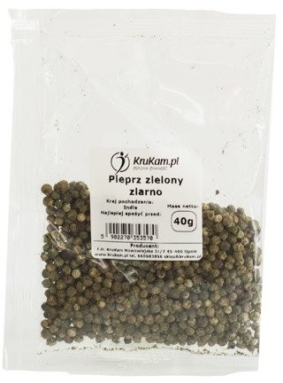 KruKam Pieprz zielony ziarno 40g